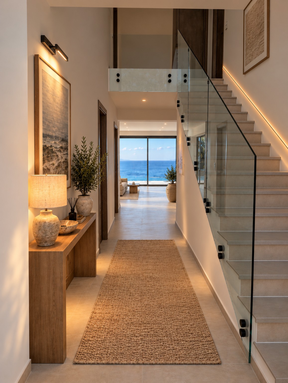 AI styling visualisation of entrance hall